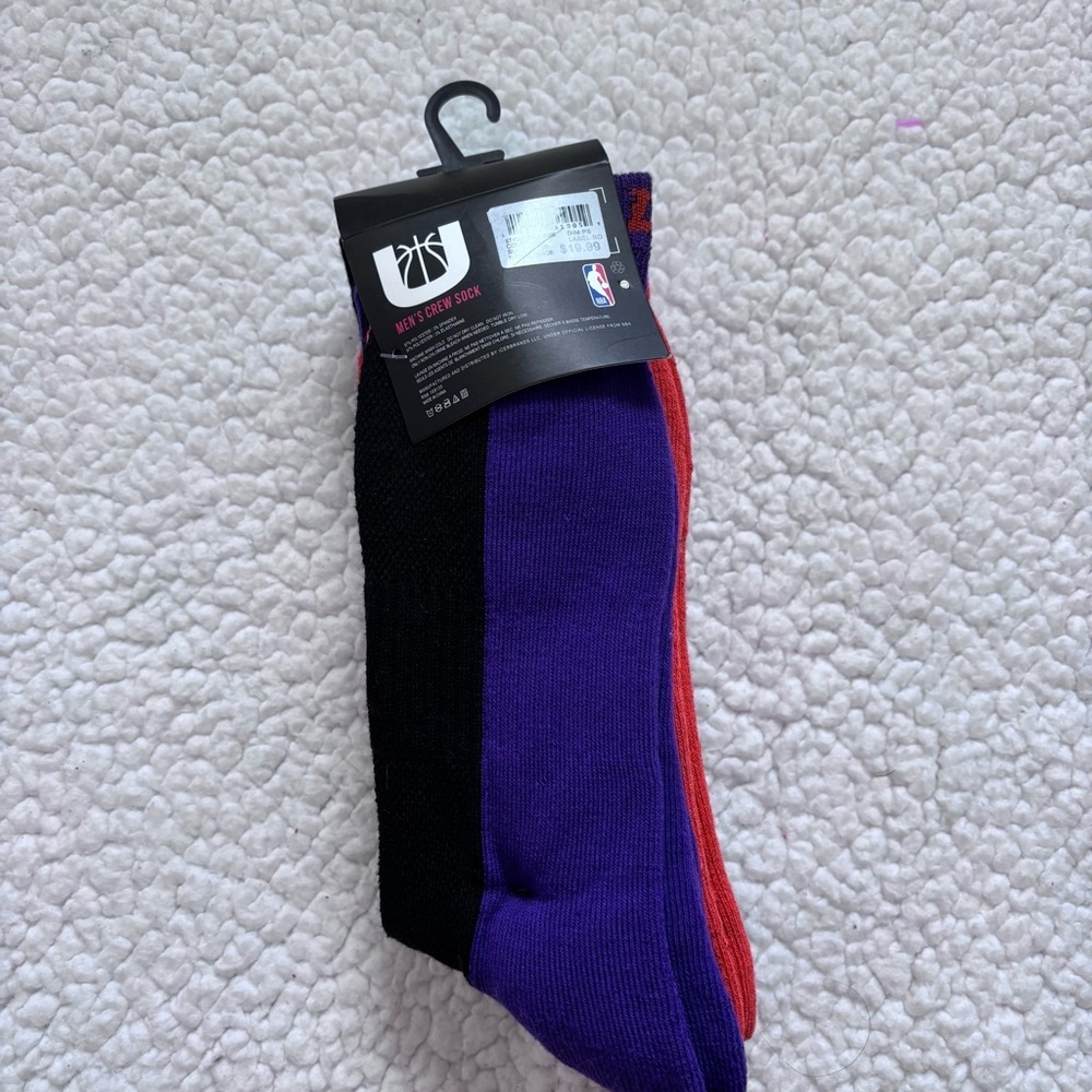 ⭐️⭐️⭐️Men’s NWT NBA Phoenix Suns 3 pack socks - Picture 3 of 5